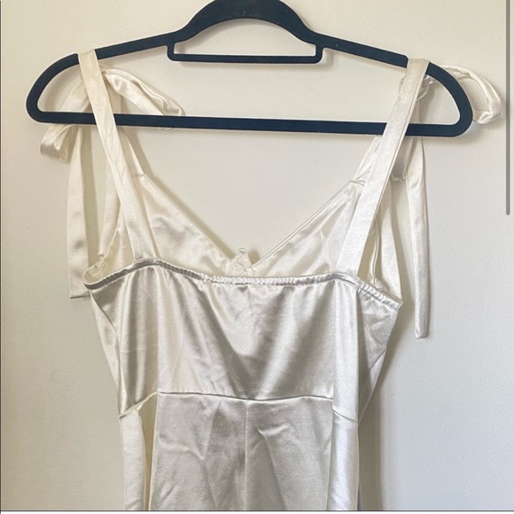 Silky Bustier Bow Mini Dress ( RUNS SMALL ) - Picture 2 of 5